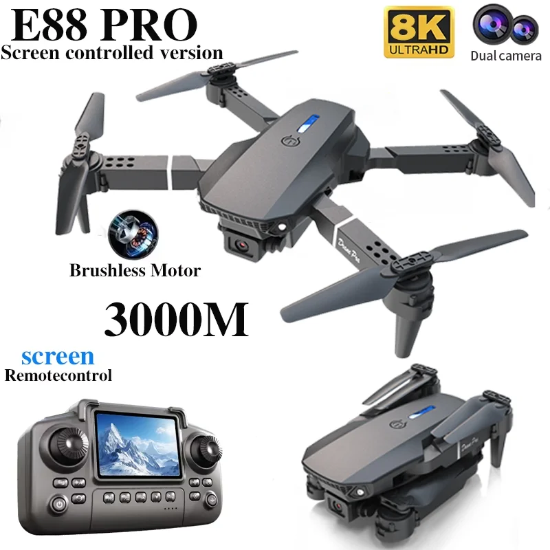 Professional E88 PRO Drone wit - Drone E88 Rc Quadcopter recension och pris