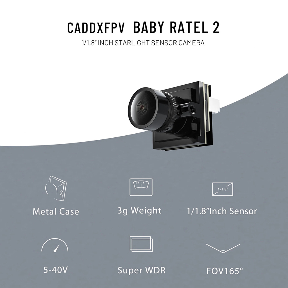 CADDX Micro FPV Camera Ratel 2 - Drone Ae Rc recension och pris