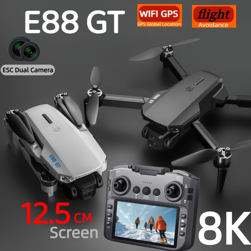 E88GT Drone 8K Professional HD - Jjrc Drone X12 recension och pris
