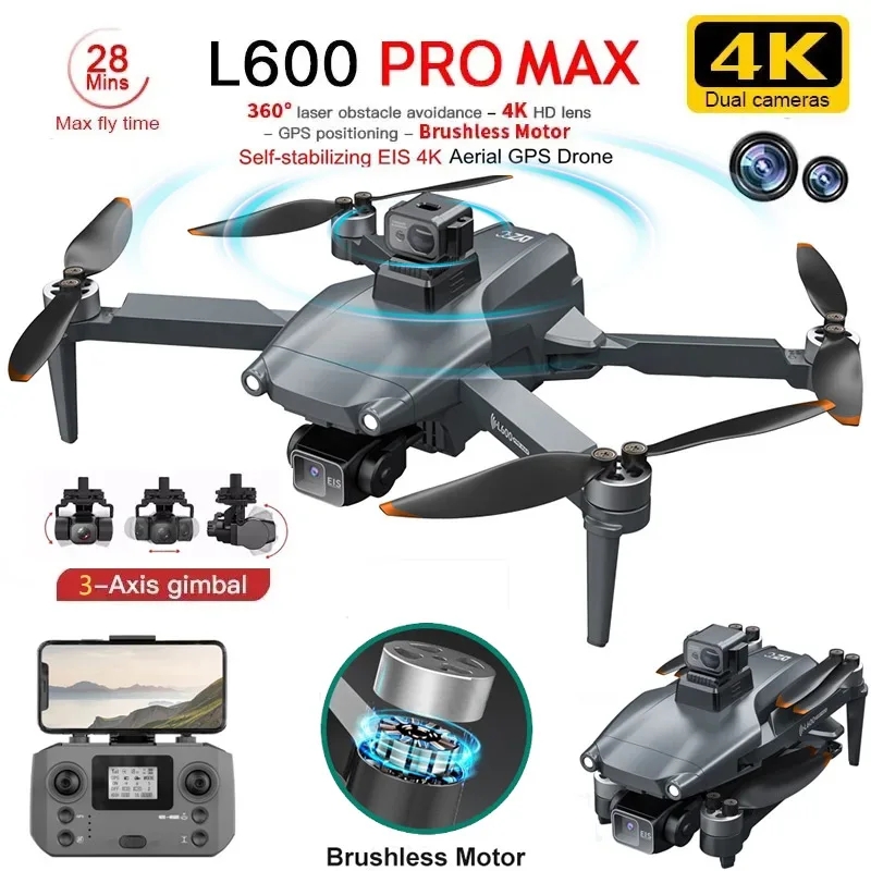 L600 PRO MAX GPS Drone Profess - Drone Ae Rc recension och pris