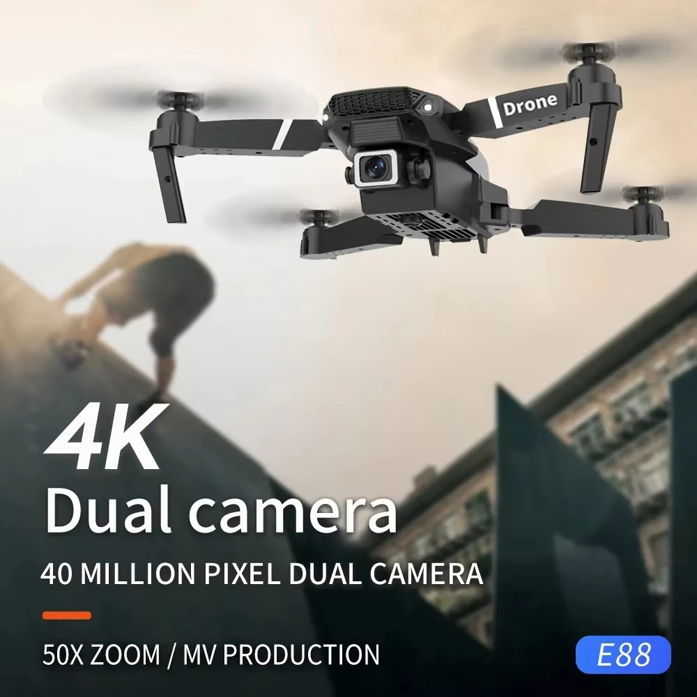 2026 E88 Pro Upgraded Drone 6K - Drone E88 Rc Quadcopter recension och pris