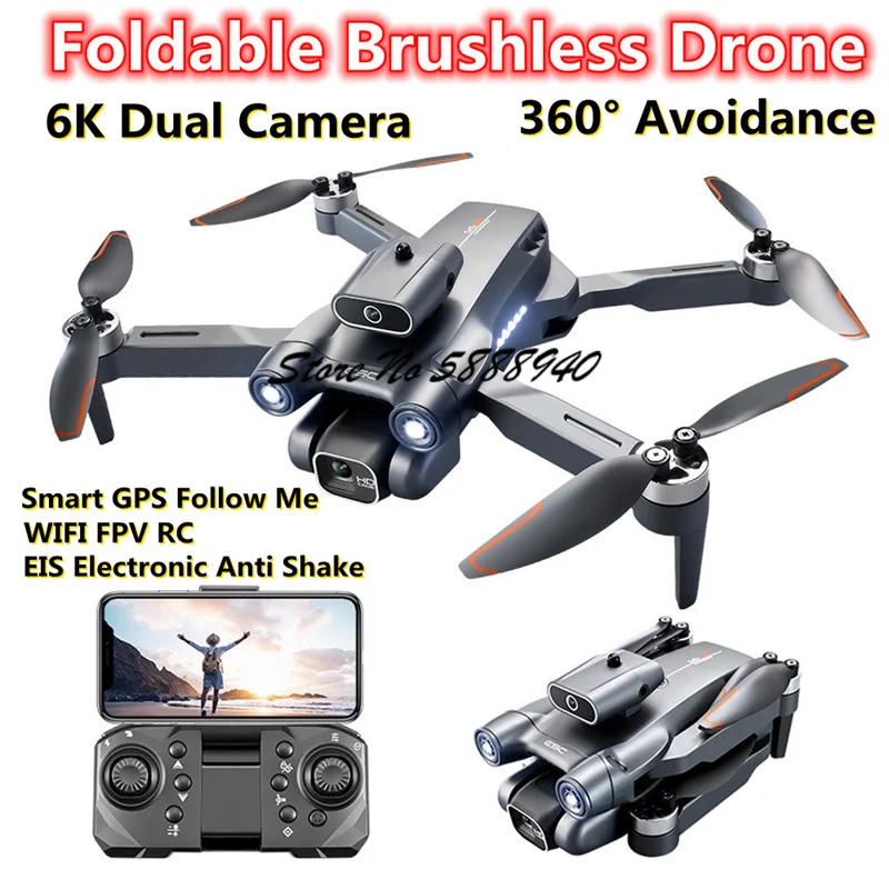 6K Optical Flow Brushless Fold - Drone S1S Rc Quadcopter recension och pris